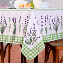 Toalha de Mesa Estampada Allegra 1 Peça 8 Lugares 100% Poliéster - Lavanda (VE
