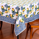 Toalha de Mesa Estampada Allegra 1 Peça 8 Lugares 100% Poliéster - Limão (VED