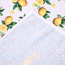 Toalha de Mesa Estampada Allegra 1 Peça 8 Lugares 100% Poliéster - Limão (VED