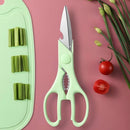 Kit 4 Peças Cozinha Tábua Faca Tesoura Descascador Luatek LCC-2313