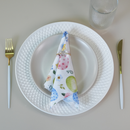 Kit 2 Guardanapos de Tecido Estampa Digital Páscoa 35cm x 35cm 100% Poliéster