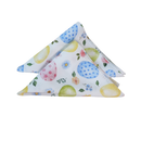 Kit 2 Guardanapos de Tecido Estampa Digital Páscoa 35cm x 35cm 100% Poliéster