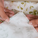 Kit 2 Guardanapos de Tecido Estampa Digital Páscoa 35cm x 35cm 100% Poliéster