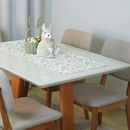 Caminho de Mesa Estampa Digital Páscoa 1 Peça 1,30m x 40cm 100% Poliéster Tec