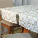 Caminho de Mesa Estampa Digital Páscoa 1 Peça 1,30m x 40cm 100% Poliéster Tec