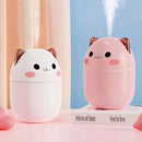 Umidificador de Ar Gatinho Difusor Aromatizador USB Portátil com 7 Luzes LED Co