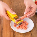 FATIADOR DE BANANA CORTADOR FRUTAS LEGUMES SALSICHA LAMINAS INOX ARO MULTIUSO CH