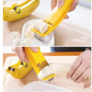 FATIADOR DE BANANA CORTADOR FRUTAS LEGUMES SALSICHA LAMINAS INOX ARO MULTIUSO CH