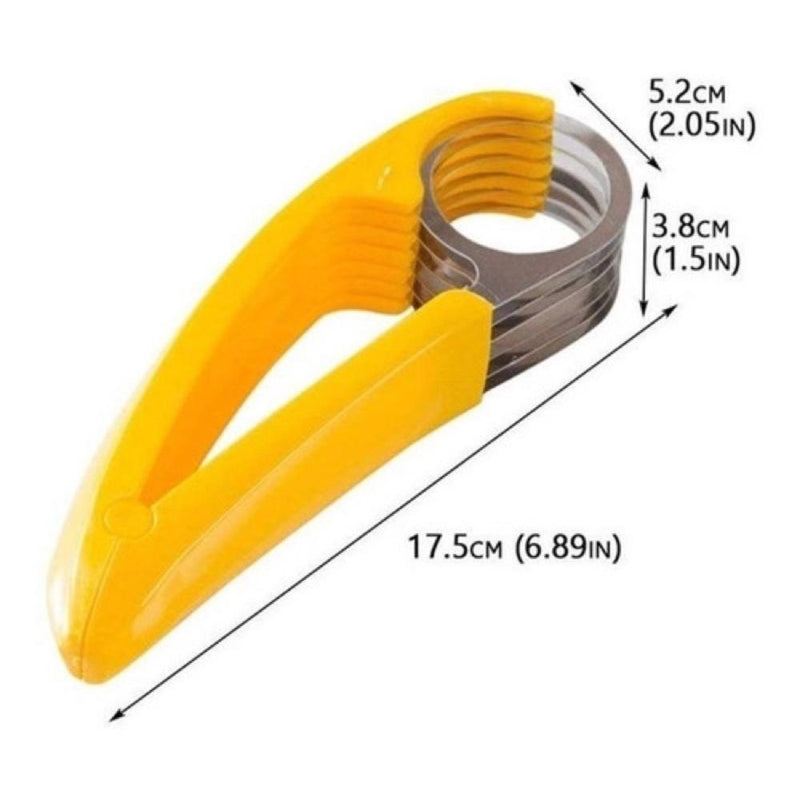 FATIADOR DE BANANA CORTADOR FRUTAS LEGUMES SALSICHA LAMINAS INOX ARO MULTIUSO CH