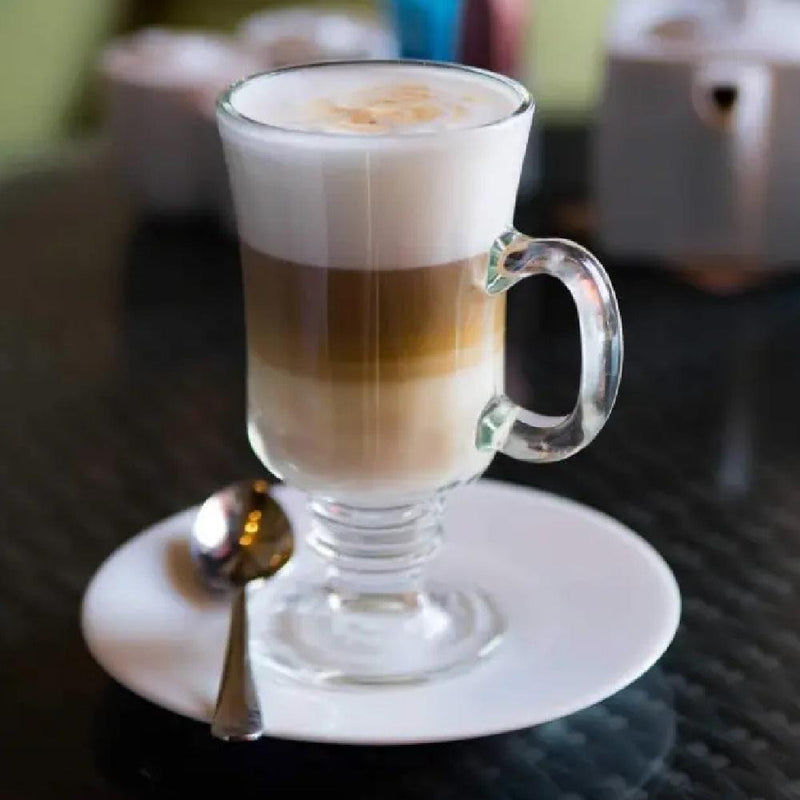 KIT 6 CANECA CAPPUCCINO ROYAL XICARA DE VIDRO TACA ALTA CAFE CHOCOLATE DOLCE GUS