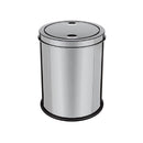 LIXEIRA EM INOX BASCULANTE 5 LITROS CESTO DE LIXO ANTI ODOR TAMPA GIRATORIA VAI