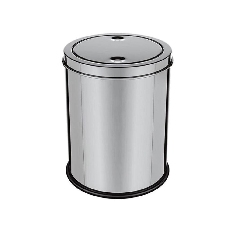 LIXEIRA EM INOX BASCULANTE 5 LITROS CESTO DE LIXO ANTI ODOR TAMPA GIRATORIA VAI
