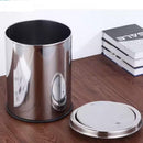 LIXEIRA EM INOX BASCULANTE 5 LITROS CESTO DE LIXO ANTI ODOR TAMPA GIRATORIA VAI