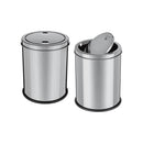 LIXEIRA EM INOX BASCULANTE 5 LITROS CESTO DE LIXO ANTI ODOR TAMPA GIRATORIA VAI