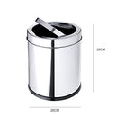 LIXEIRA EM INOX BASCULANTE 5 LITROS CESTO DE LIXO ANTI ODOR TAMPA GIRATORIA VAI