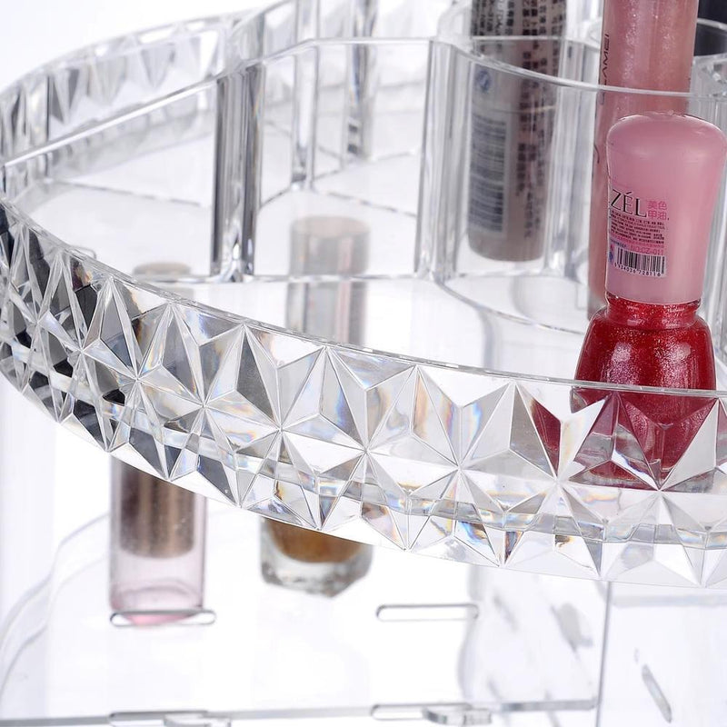 ORGANIZADOR DE COSMETICOS GIRATORIO SUPORTE PERFUMES MAQUIAGEM REDONDO AJUSTAVEL