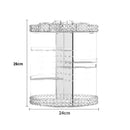 ORGANIZADOR DE COSMETICOS GIRATORIO SUPORTE PERFUMES MAQUIAGEM REDONDO AJUSTAVEL