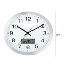 RELOGIO PAREDE COMPLETO TERMOMETRO DIGITAL CALENDARIO DESPERTADOR ESCRITORIO SAL