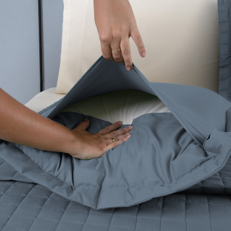 Kit Cobre Leito Matelado Copacabana 3 Peças King 100% Poliéster Micropercal 30