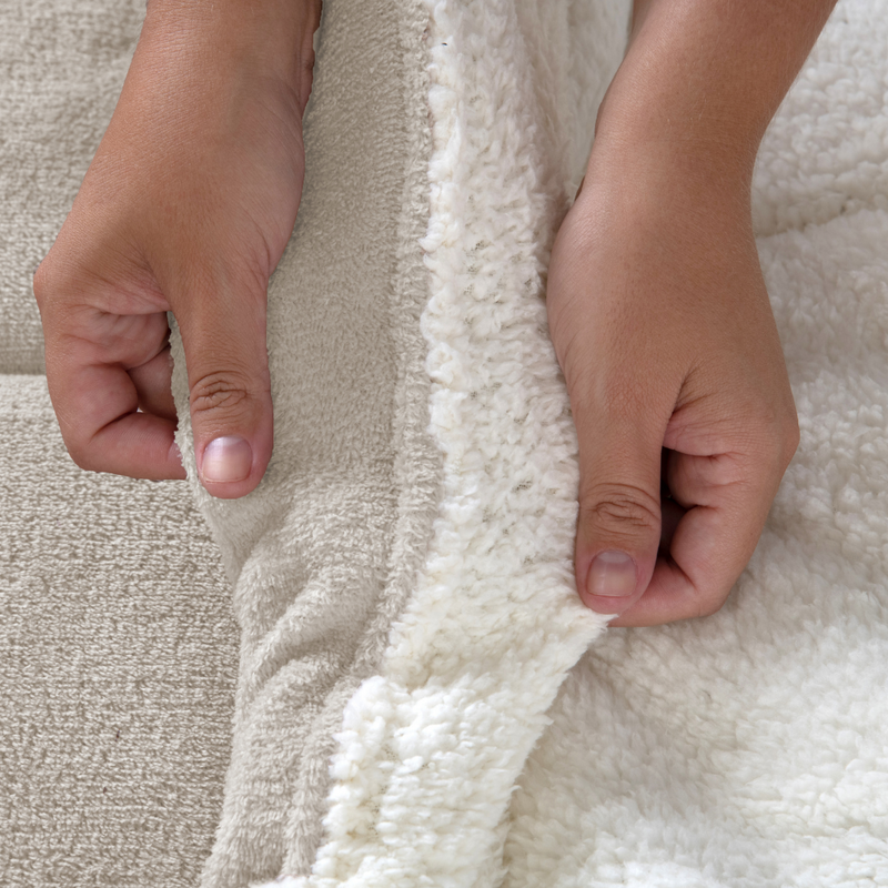 Coberdrom Cobertor Dupla Face 1 Peça Casal Manta Soft e Sherpa de Carneiro  - A