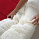 Coberdrom Cobertor Dupla Face 1 Peça Queen Manta Soft e Sherpa de Carneiro - Ma