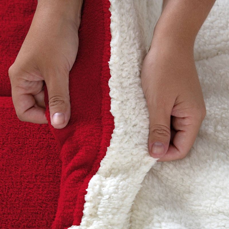 Coberdrom Cobertor Dupla Face 1 Peça Queen Manta Soft e Sherpa de Carneiro - Ma