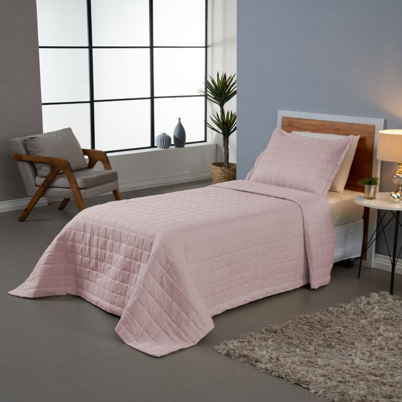 Kit Cobre Leito Matelado Dupla Face Soft 2 Peças Solteiro 100% Poliéster