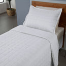 Kit Cobre Leito Solteiro Dupla Face Soft Matelado 2 Peças 100% Poliéster Branco