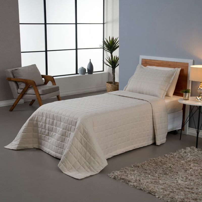Kit Cobre Leito Matelado Dupla Face Soft 2 Peças Solteiro 100% Poliéster