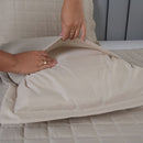 Kit Cobre Leito Solteiro Dupla Face Soft Matelado 2 Peças Areia 100% Poliéster