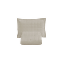 Kit Cobre Leito Solteiro Dupla Face Soft Matelado 2 Peças Areia 100% Poliéster