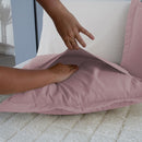 Kit Cobre Leito Matelado Dupla Face Sherpa de Carneiro 3 Peças Queen 80% Algodão / 20% Poliéster Percal 180 Fios - Rosê