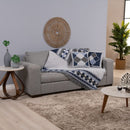 Kit Xale para Sofá Grécia 5 Peças Jacquard com Almofadas 1,35x1,35 m