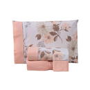 Jogo de Lençol Encantare Ponto Palito Estampado Completo 4 Peças Queen 80% Alg