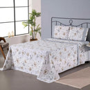 Jogo de Lençol Encantare Ponto Palito Estampado Completo 4 Peças Casal 80% Alg