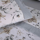 Jogo de Lençol Encantare Ponto Palito Estampado Completo 4 Peças Casal 80% Alg