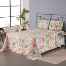 Jogo de Lençol Encantare Ponto Palito Estampado Completo 4 Peças King 80% Algo