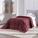Kit Coberdrom Soft 03 Peças Solteiro cor:Vermelho Marsala
