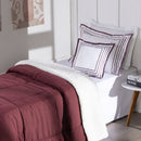 Kit Coberdrom Soft 03 Peças Solteiro cor:Vermelho Marsala