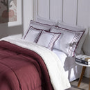 Kit Coberdrom Soft 05 Peças King cor:Vermelho Marsala