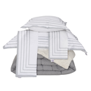 Kit Coberdrom Soft 05 Peças King cor:Cinza (3303-10)