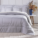 Kit Coberdrom Soft 05 Peças Queen cor:Cinza (3203-10)