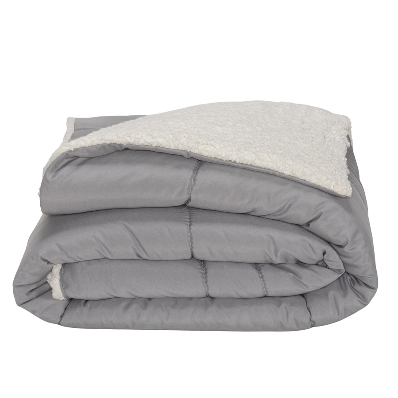 Kit Coberdrom Soft 05 Peças Queen cor:Cinza (3203-10)