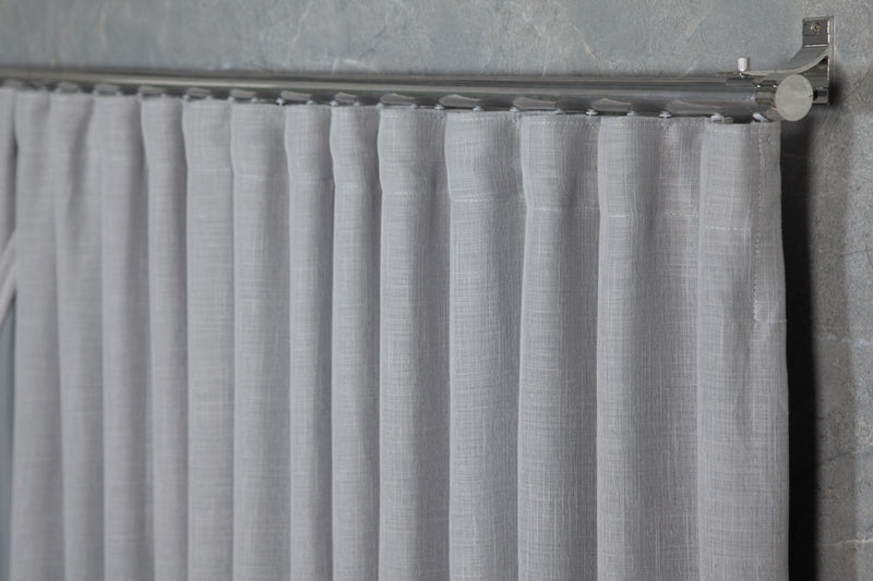 Cortina Blackout com linho 3,00x2,70 Para Trilho Suíço Cor:Palha