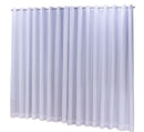 Cortina Blackout com linho 2,80x2,50 Para Varão Duplo Cor:Branco-Gelo