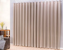 Cortina Microfibra com linho 4,00x2,30 Para Varão Simples Cor:Avelã