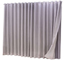 Cortina Microfibra com linho 6,00x2,30 Para Varão Simples Cor:Cinza