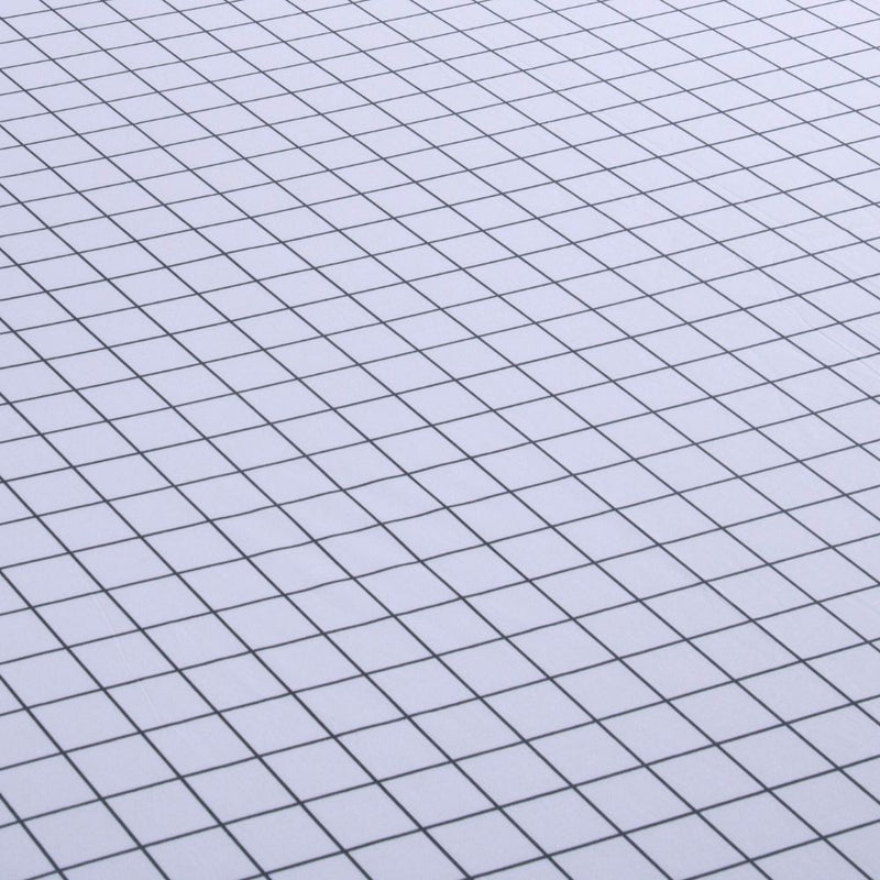 Jogo de Lençol Grid Quadriculado 2 Peças Solteiro 80% Algodão / 20% Poliéste