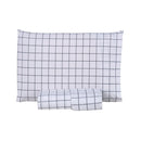 Jogo de Lençol Grid Quadriculado 2 Peças Solteiro 80% Algodão / 20% Poliéste