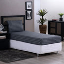 Jogo de Lençol Grid Quadriculado 2 Peças Solteiro 80% Algodão / 20% Poliéste